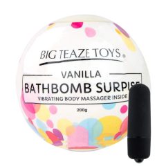   Big Teaze Toys - fürdőbombába rejtett minivibrátor (vanília)