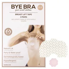   Bye Bra D-F - pink láthatatlan push-up melltartó tapasz (6 db)