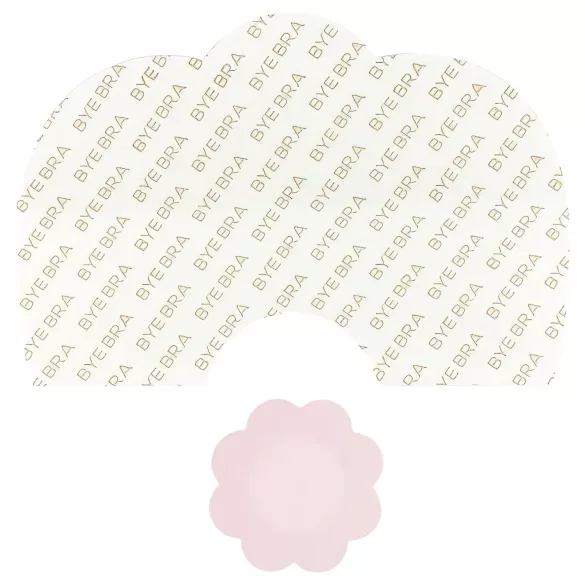 Bye Bra D-F - pink láthatatlan push-up melltartó tapasz (6 db)