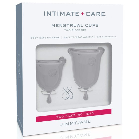 Jimmy Jane Menstrual Cup - menstruációs kehely szett (áttetsző-fehér)