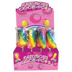 Rainbow Cock Pop - péniszes nyalóka (85g) - gyümölcs ízű   Rainbow Cock Pop - péniszes nyalóka (85g) - gyümölcs ízű