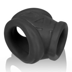   OXBALLS Oxsling Cocksling - péniszgyűrű és herenyújtó-gyűrű (fekete)