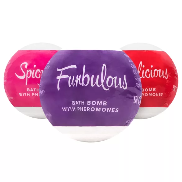Obsessive Fruity - feromonos fürdőbomba gyümölcsös illattal (100 g)