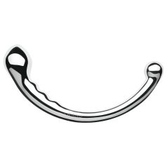 Le Wand - kétvégű rozsdamentes acél dildó (ezüst)