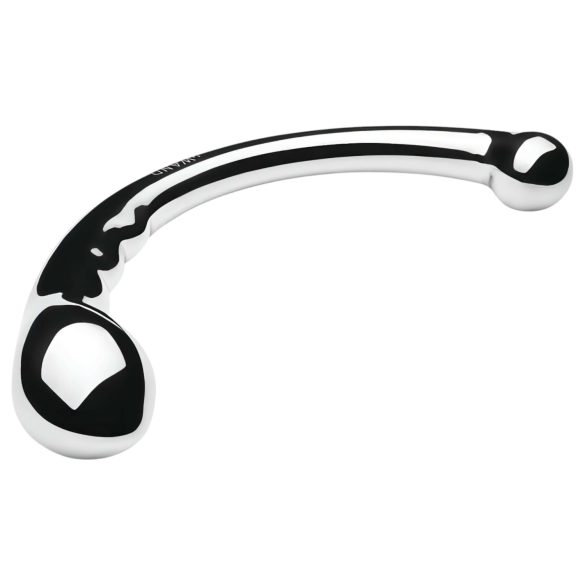 Le Wand - kétvégű rozsdamentes acél dildó (ezüst)