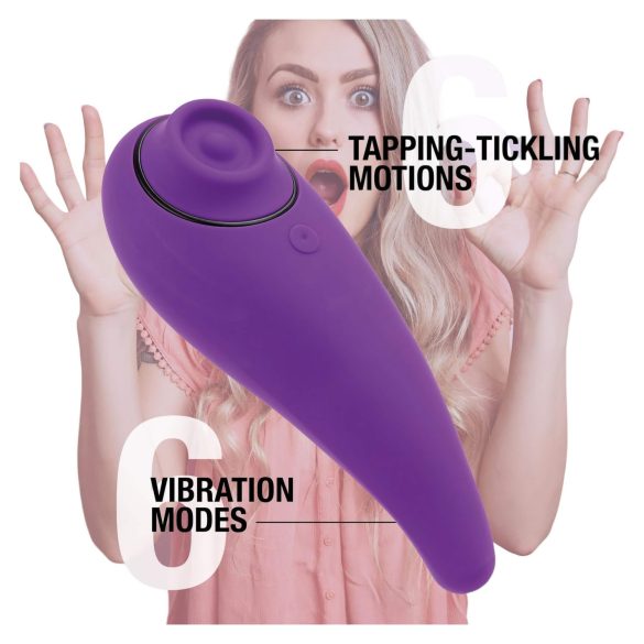FEELZTOYS Femmegasm - akkus 2in1 csikló vibrátor (lila)