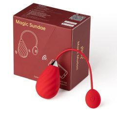Magic Motion Sundae - okos, akkus vibrációs tojás (piros)