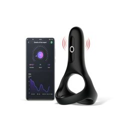 Magic Motion Rise - okos, akkus vibrációs péniszgyűrű (fekete)   Magic Motion Rise - okos, akkus vibrációs péniszgyűrű (fekete)