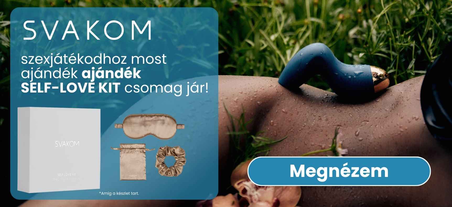 SVAKOM Self-Love Kit ajándék szett aranyszínű kiegészítőkkel